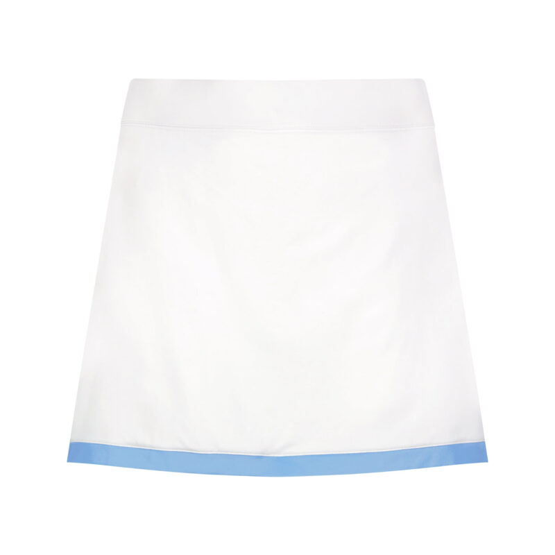 Stacy Skort in Bright White with Blue Trim Club and Court