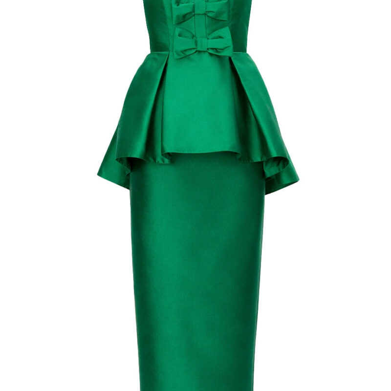 Stella Silk and Wool Midi Dress Alexia Maria Collection