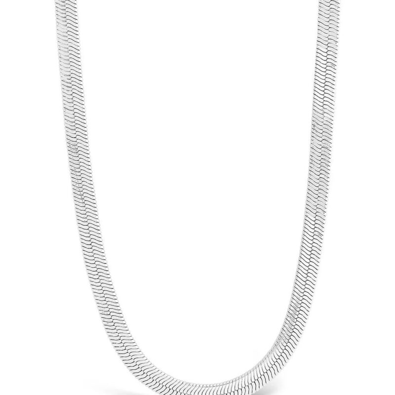 Sterling Silver Dainty Herringbone Chain Sterling Forever
