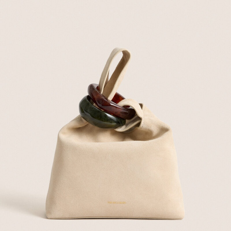 Stone Khaki Suede Veronica Beard Swing Bag