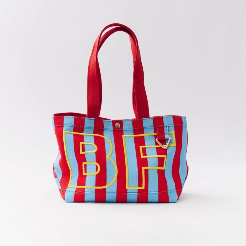 Striped Custom Alpha Tote - Custom Rugby BaubleBar