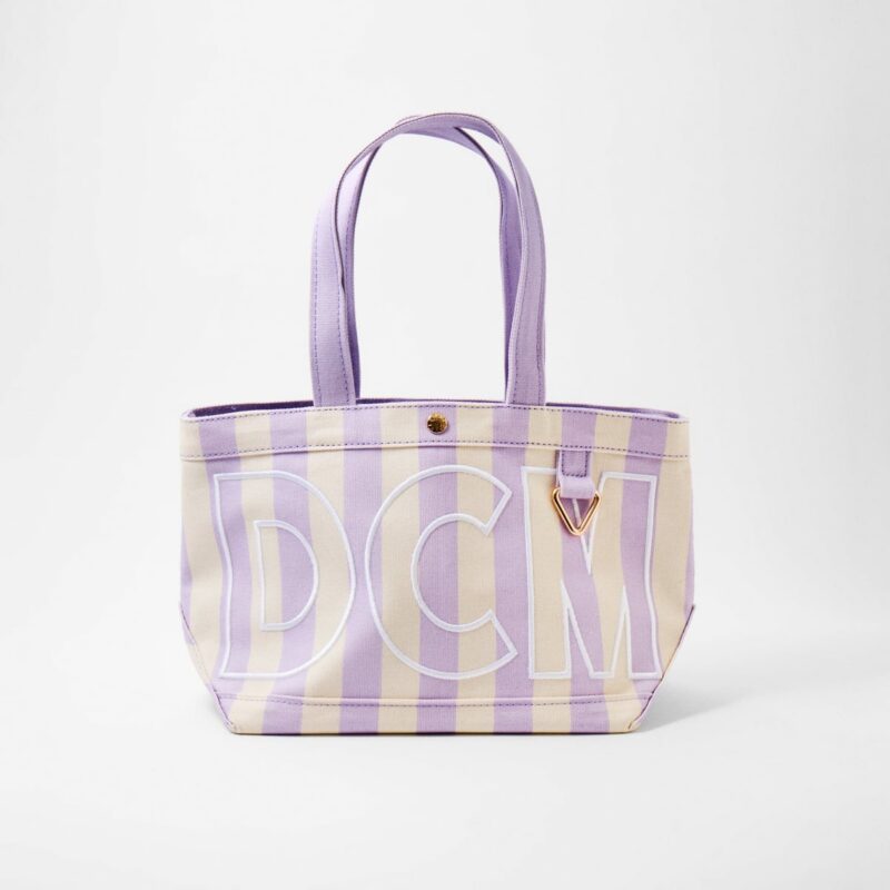 Striped Custom Alpha Tote - Custom Wisteria BaubleBar