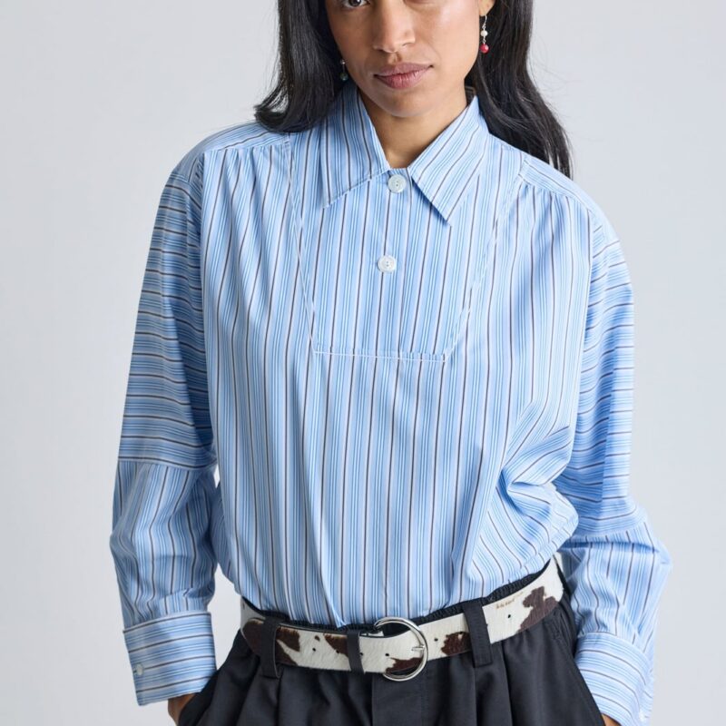 Striped Poplin Shirt Absolutely Fabrics