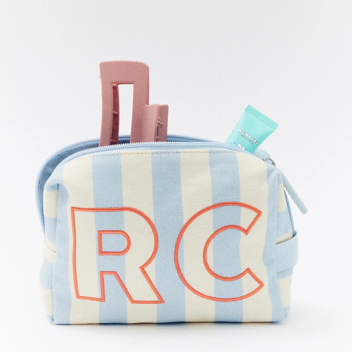 Striped Take It Away Custom Storage Pouch - Custom Coast BaubleBar