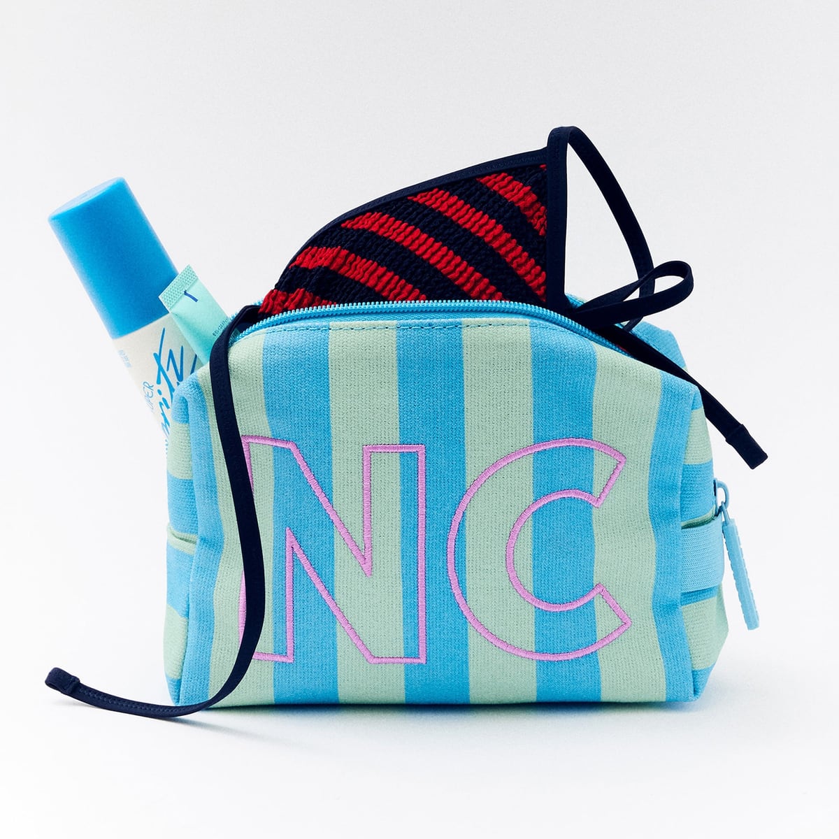 Striped Take It Away Custom Storage Pouch - Custom Breeze BaubleBar