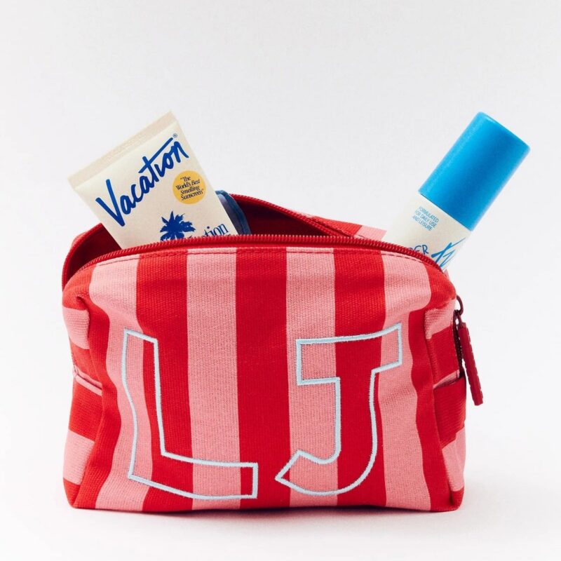 Striped Take It Away Custom Storage Pouch - Custom Cabana BaubleBar