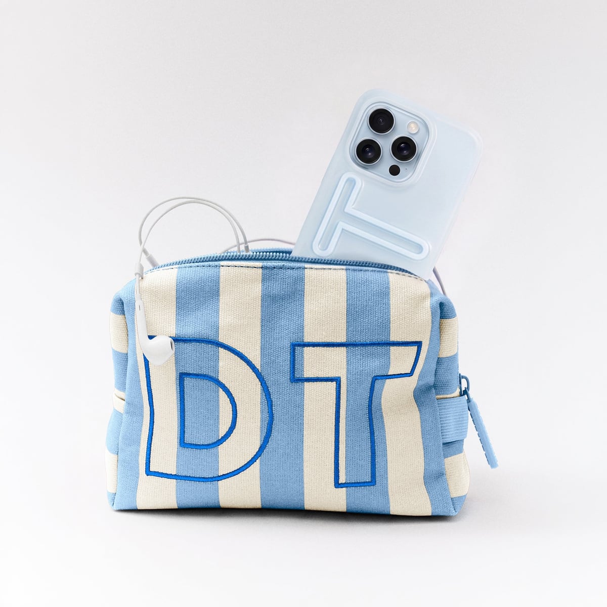 Striped Take It Away Custom Storage Pouch - Custom Marina BaubleBar