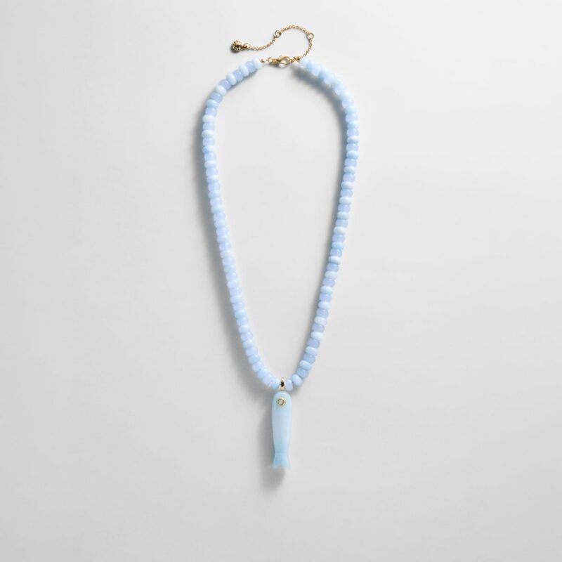 Sun Drift Semi-Precious Pendant Necklace - Blue Fish BaubleBar
