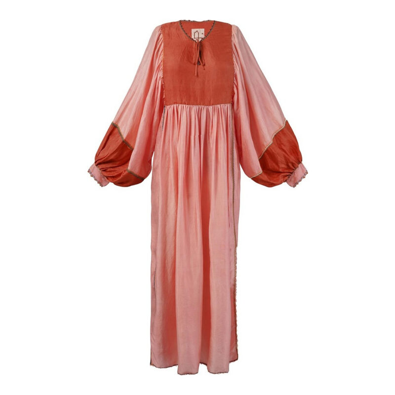 SUPERNATURAE - Serafina Clay Silk Maxi Dress