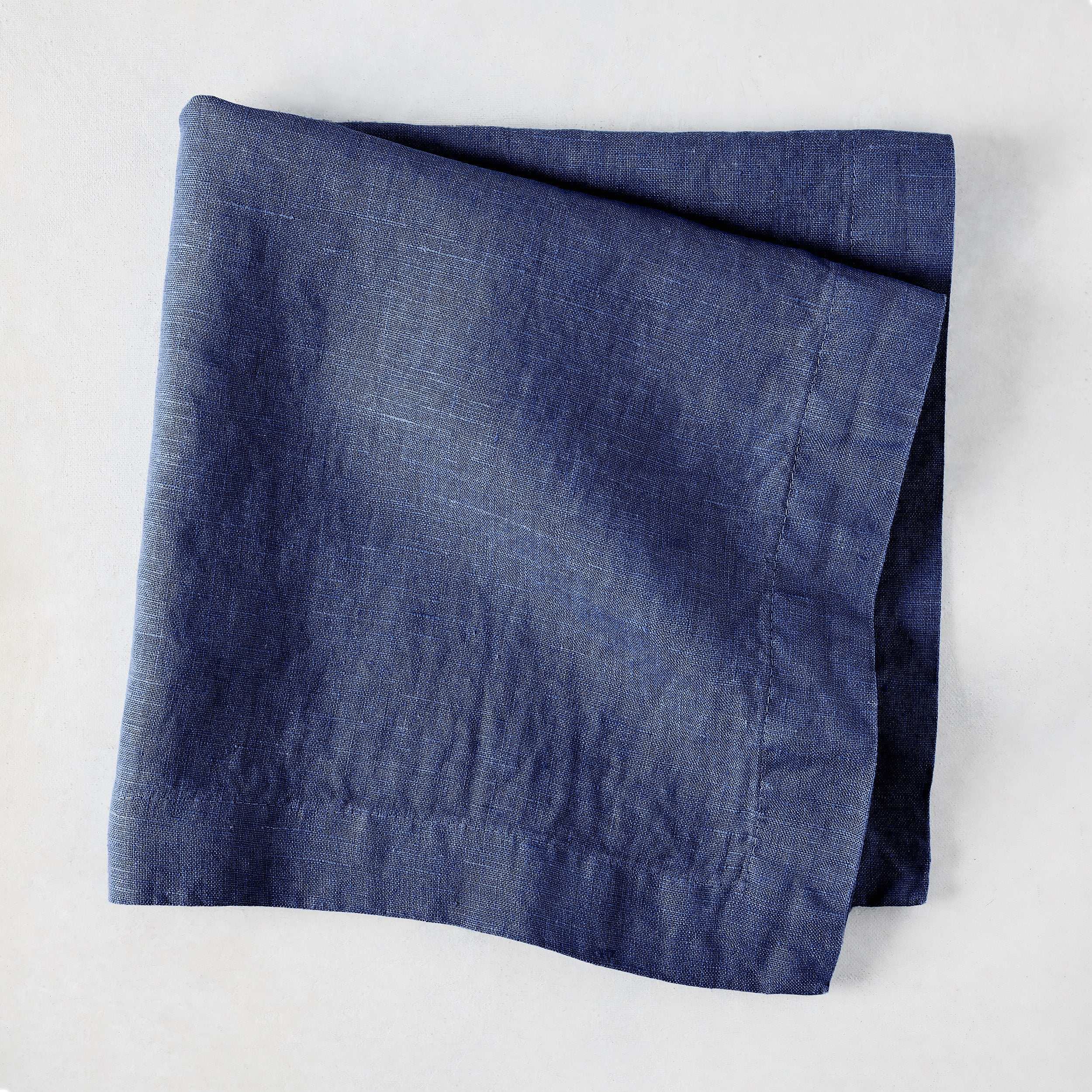 Surf Blue HG Signature Hand-dyed Linen Napkin Cut Loose