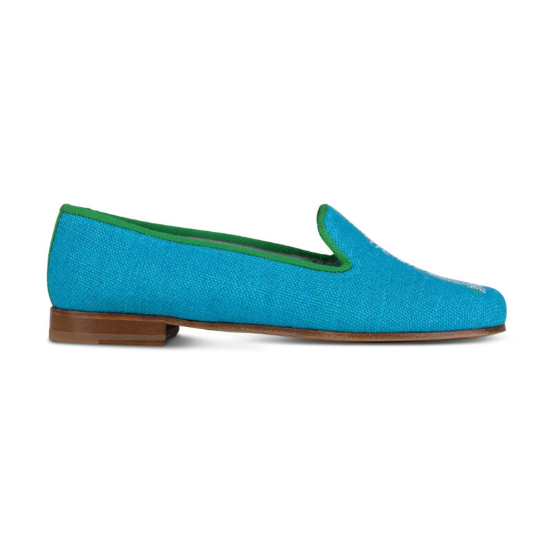 Tassel Turquoise Slipper Stubbs & Wootton