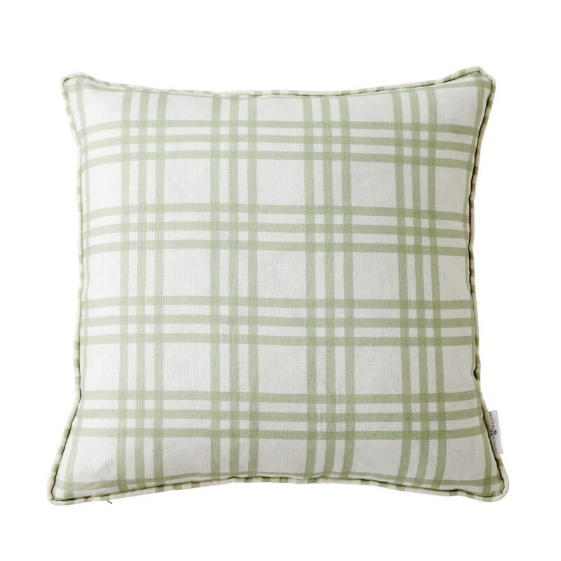 Teddy Plaid in Green Pillow Cover Raspberry Creek/Tradewest
