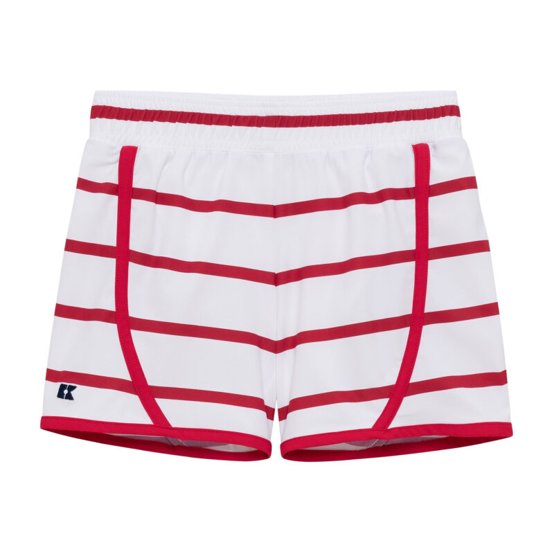 Tennis Super Shorts in Red & White Courtside Kids