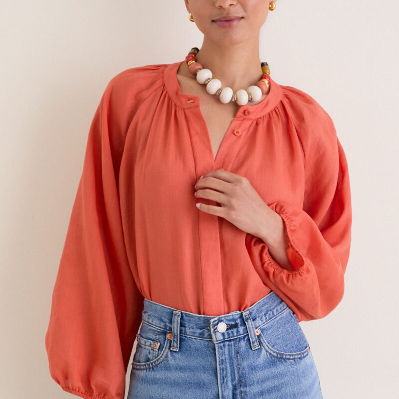 Terracotta Sawyer Blouse