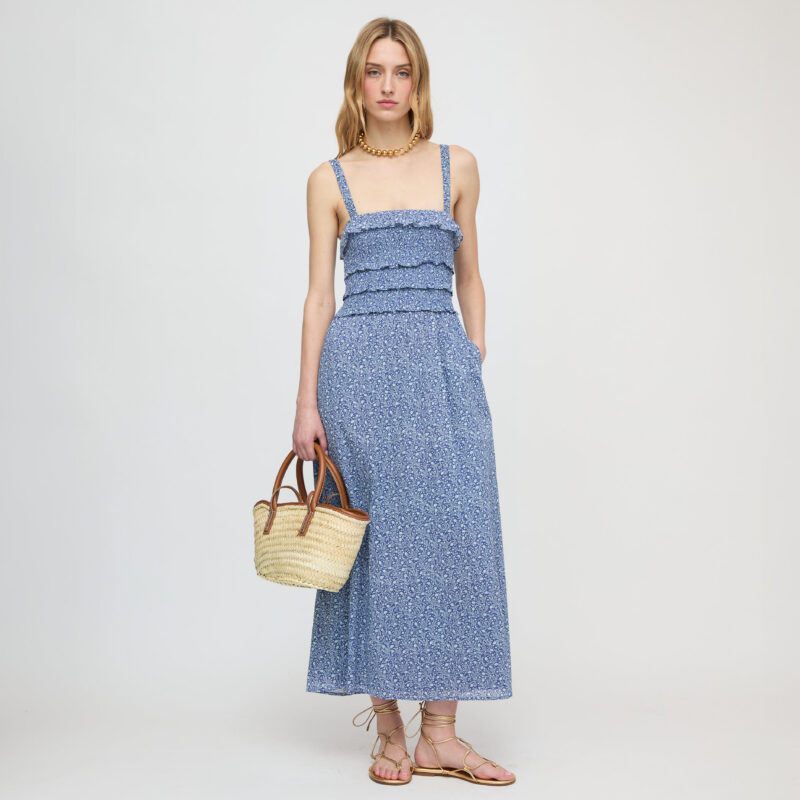 The Analiese Nap Dress - Cornflower Ditsy Thistle Hill House