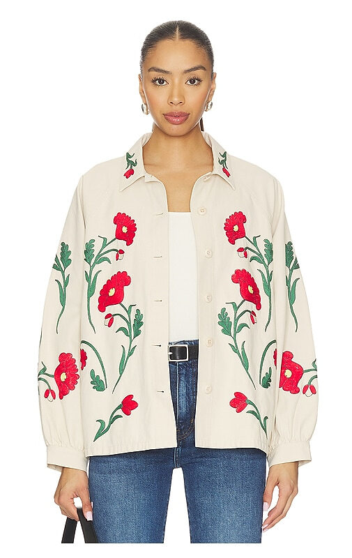 THE GREAT - The Western Embroidered Commodore Jacket X Stetson Collab