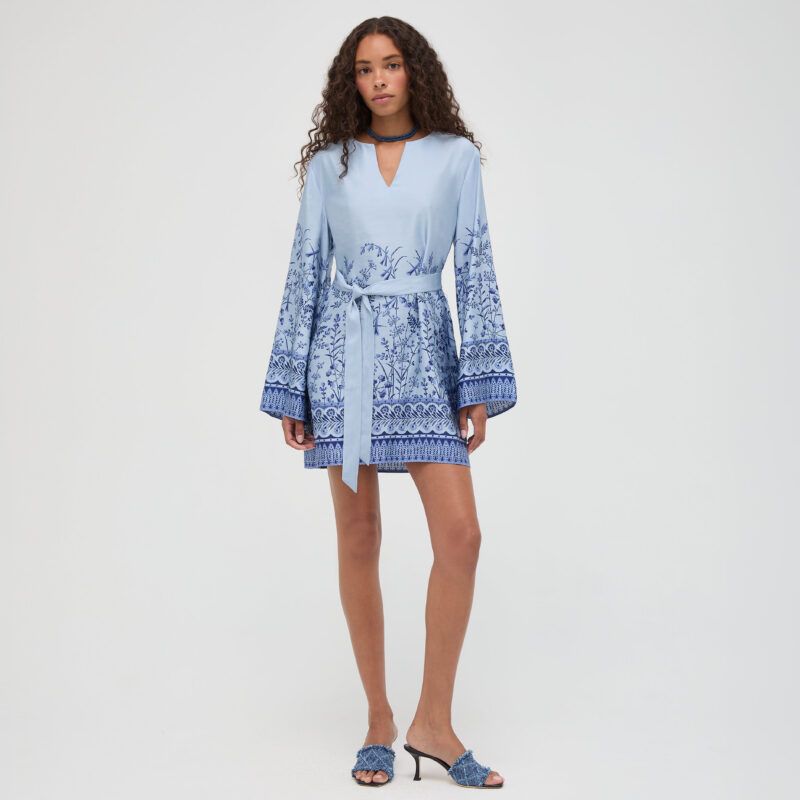 The Magnolia Tunic - Cornflower Wildflower Field Hill House