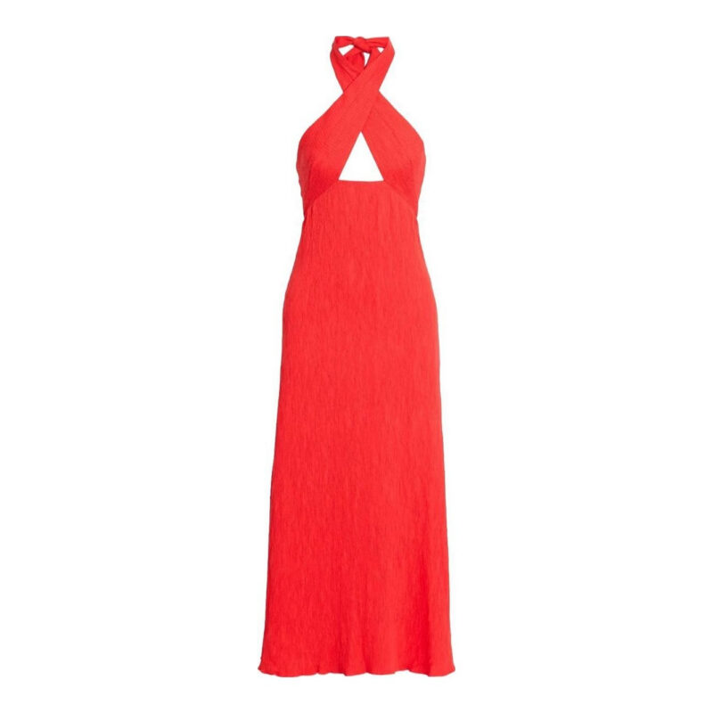 THE OUTNET - Light Heart Cutout Jacquard Halterneck Maxi Dress The Outnet US & CA