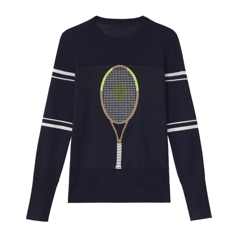The Racquet Sweater in Navy L'Etoile Sport