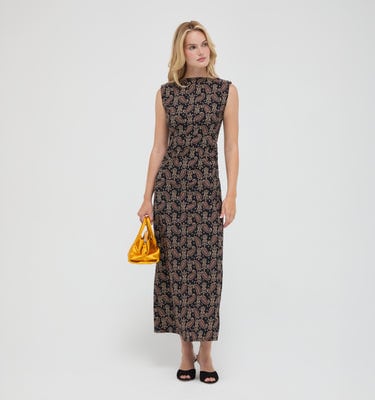 The Sloane Dress - Duke Paisley Black Duke Paisley Black / L