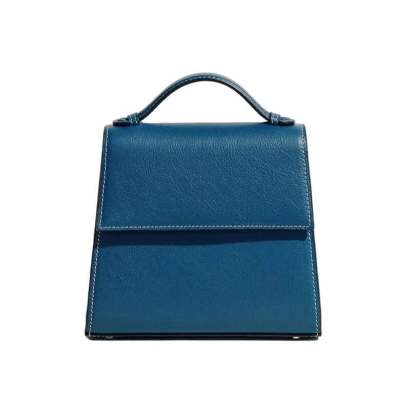 The Small Top Handle in Nappa Teal Hunting Season