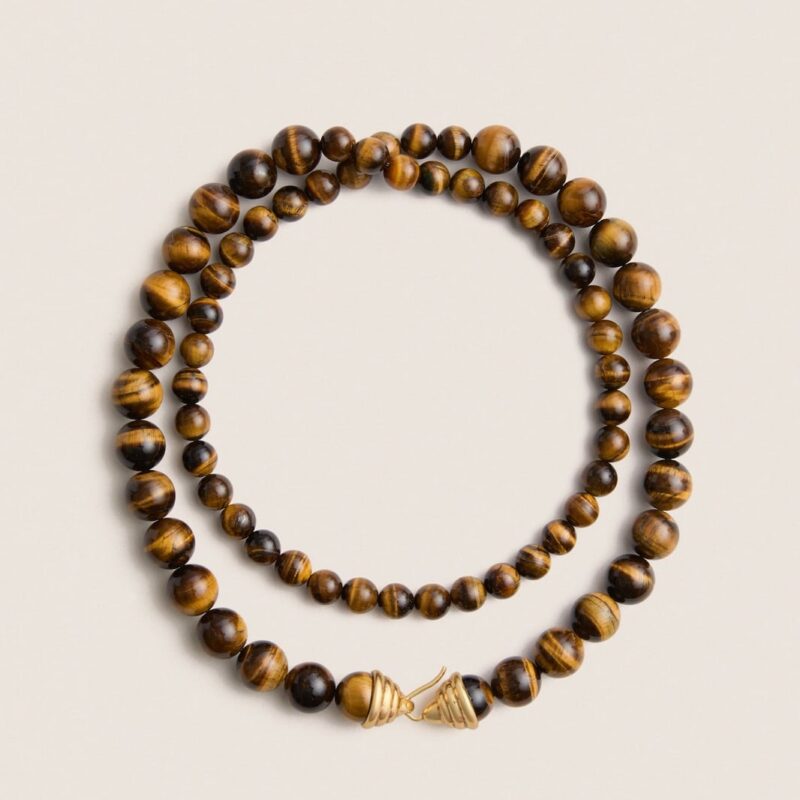 Tiger's Eye Double Strand Celine Necklace
