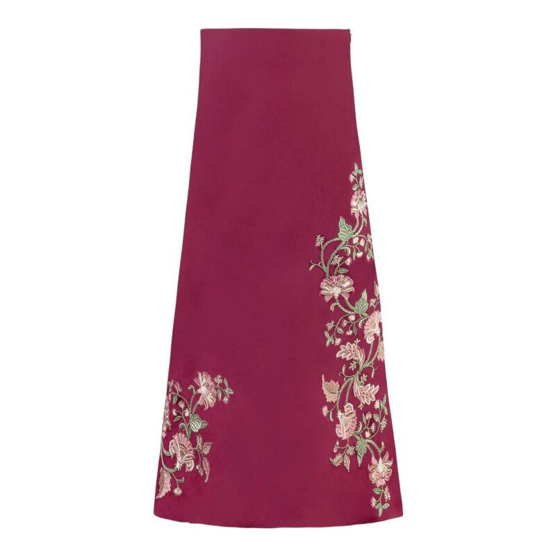 Titi Skirt Golestan Embroidery Pink Raspberry RosewaterHouse