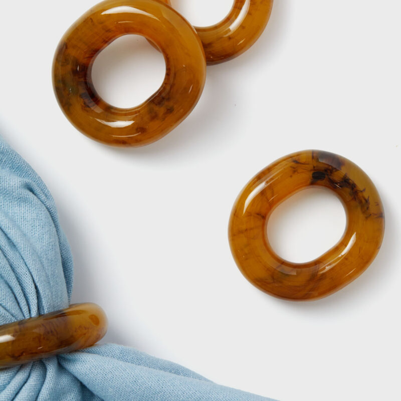 Tortoise Catena Link Napkin Rings Set of 4 Tuckernuck Home