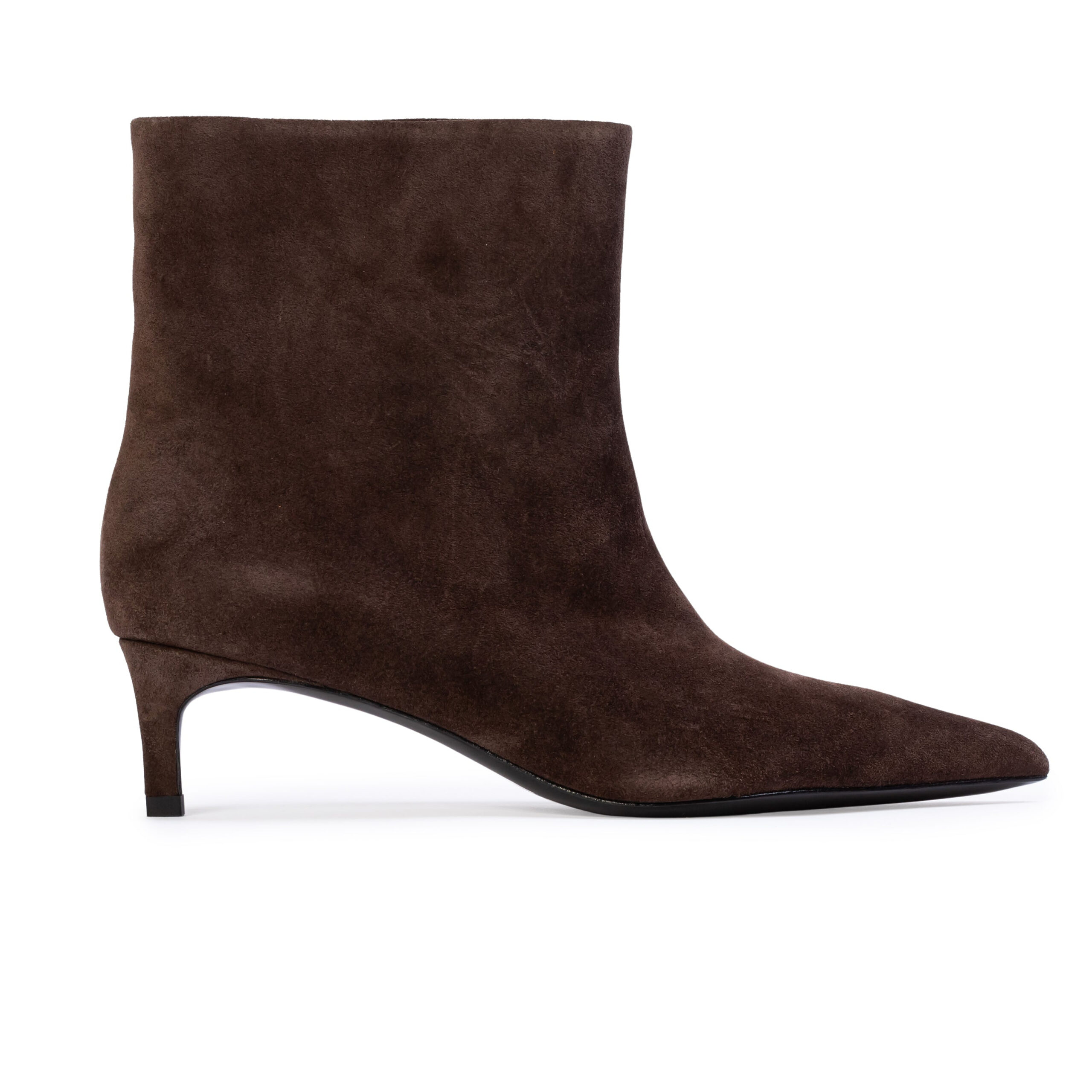 Trina 50 Boot in Dark Brown Suede Black Suede Studio