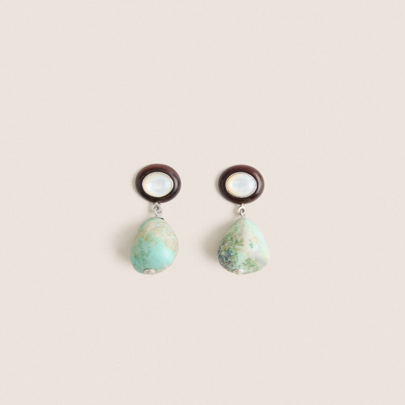 Tuckernuck x Lizzie Fortunato Turquoise Laurel Earrings