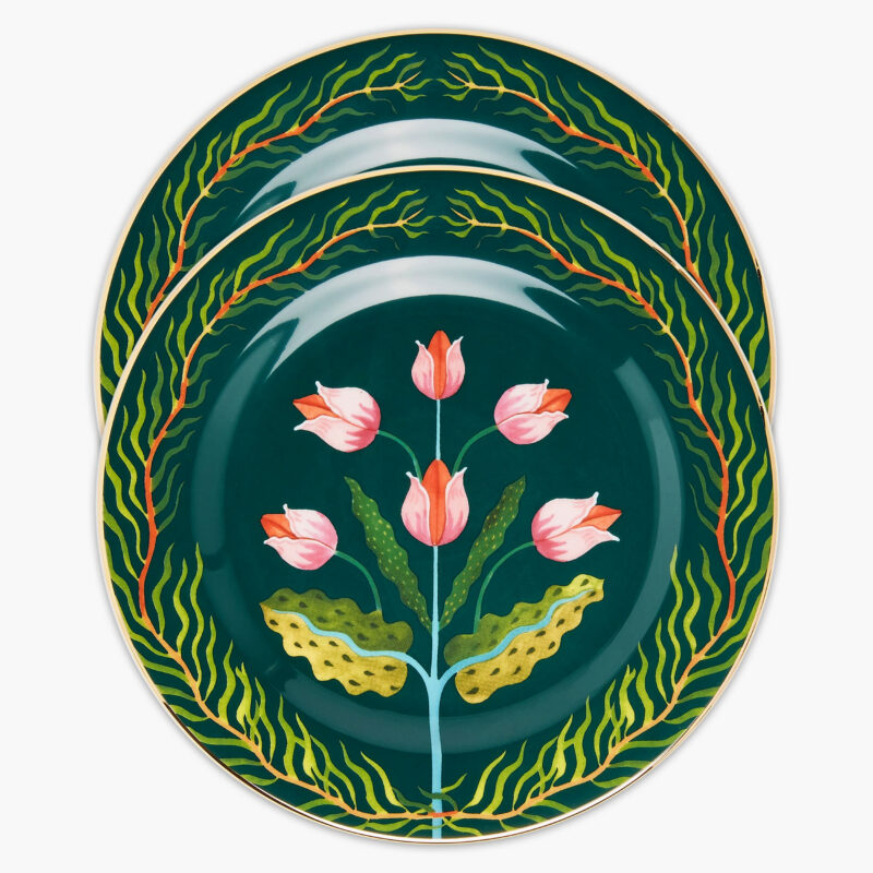 Tulip Dessert Plate Set of 2 La DoubleJ
