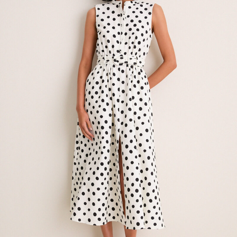 Tusk Polka Dot Jill Dress Saloni