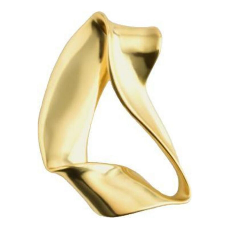 Twisted Ribbon Pin Brooch Gold COS US