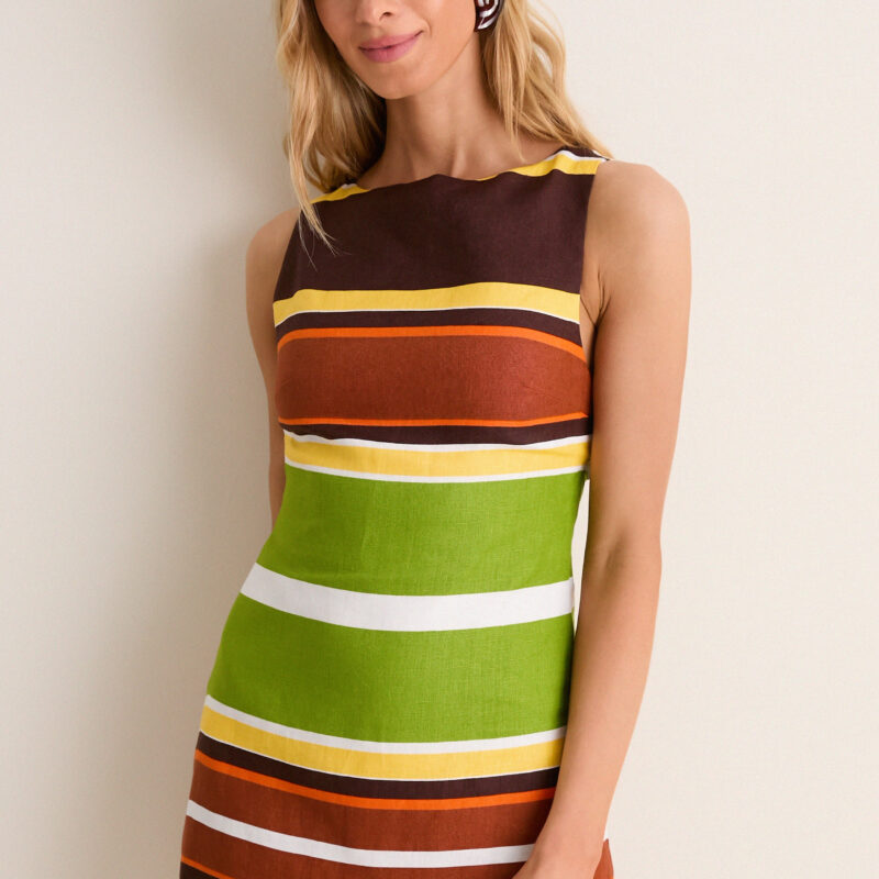 Valencia Stripe Jacie Mini Dress FAITHFULL THE BRAND