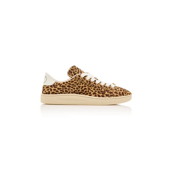 VALENTINO GARAVANI | Royco Animal-Print Calf-Hair Sneakers Moda Operandi