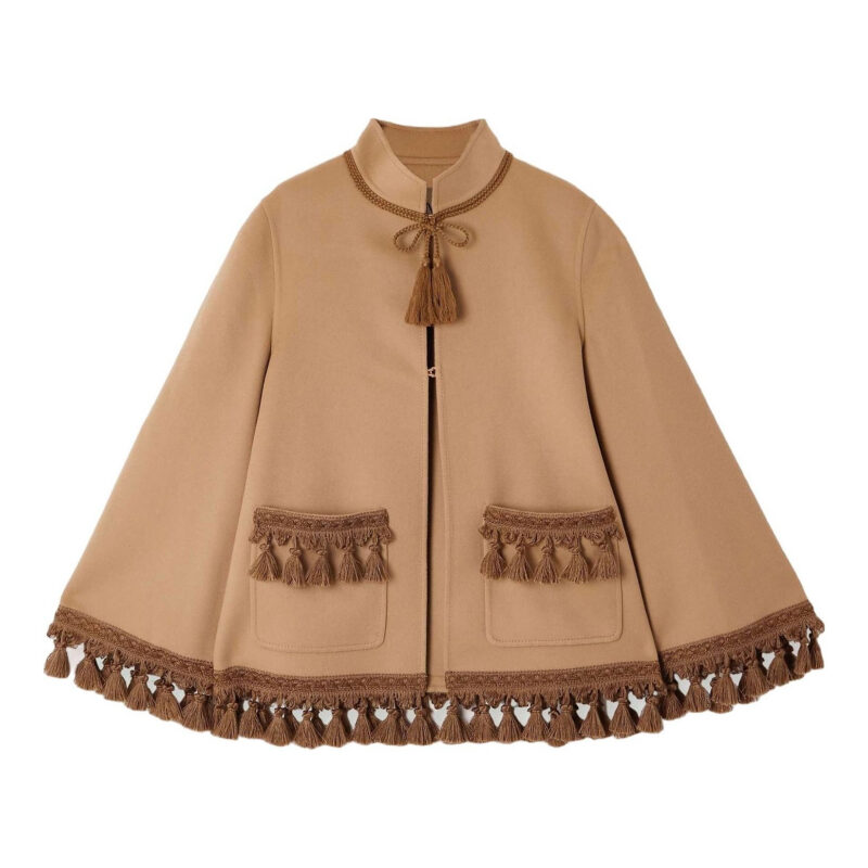 VALENTINO GARAVANI | Tasseled Wool and Cashmere Blend Jacket