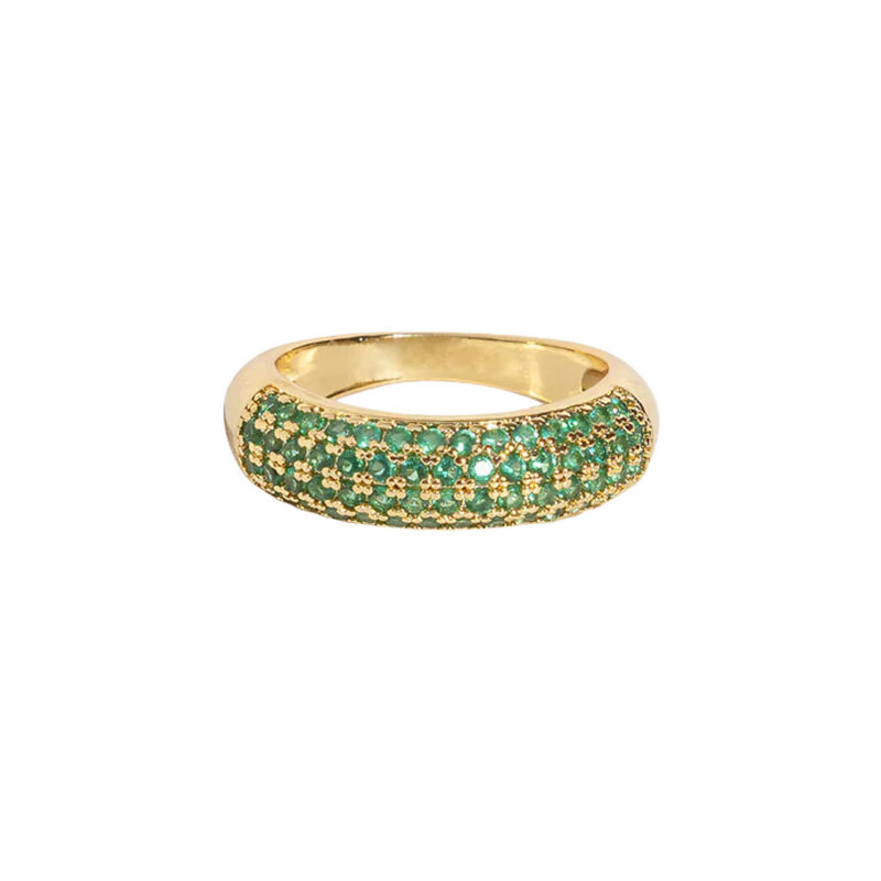 Veyra Ring in Emerald Loren Hope