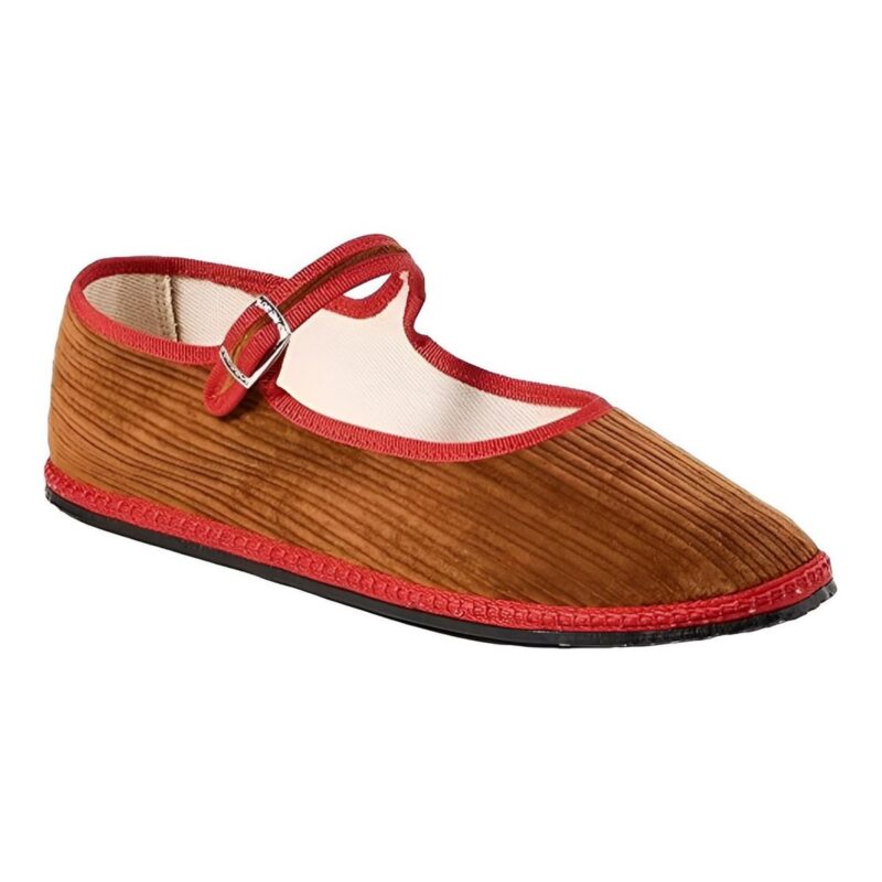 VIBI VENEZIA | Mary Jane Corduroy Velvet Furlana Flats