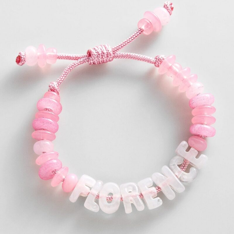 Wear Everywhere Waterproof Custom Bracelet - Light Pink/White Quartz BaubleBar