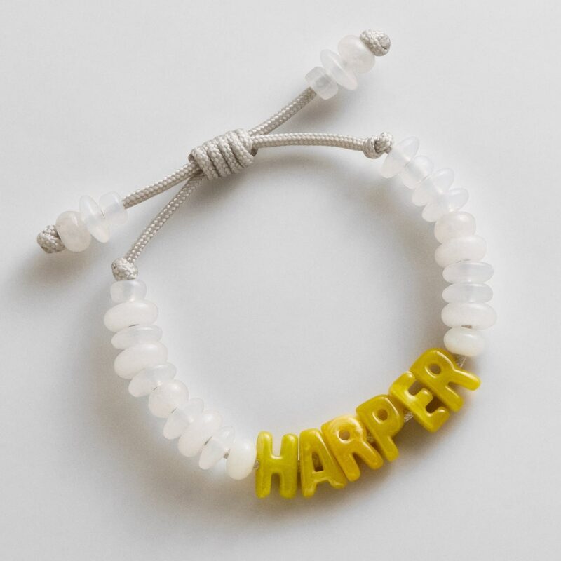 Wear Everywhere Waterproof Custom Bracelet - White Quartz/Yellow BaubleBar