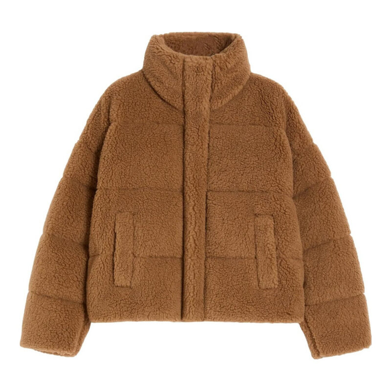 WEEKEND MAX MARA Cropped wool down jacket - Camel MaxMara