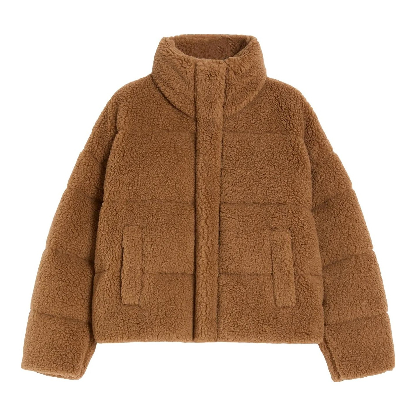 WEEKEND MAX MARA Cropped wool down jacket - Camel MaxMara