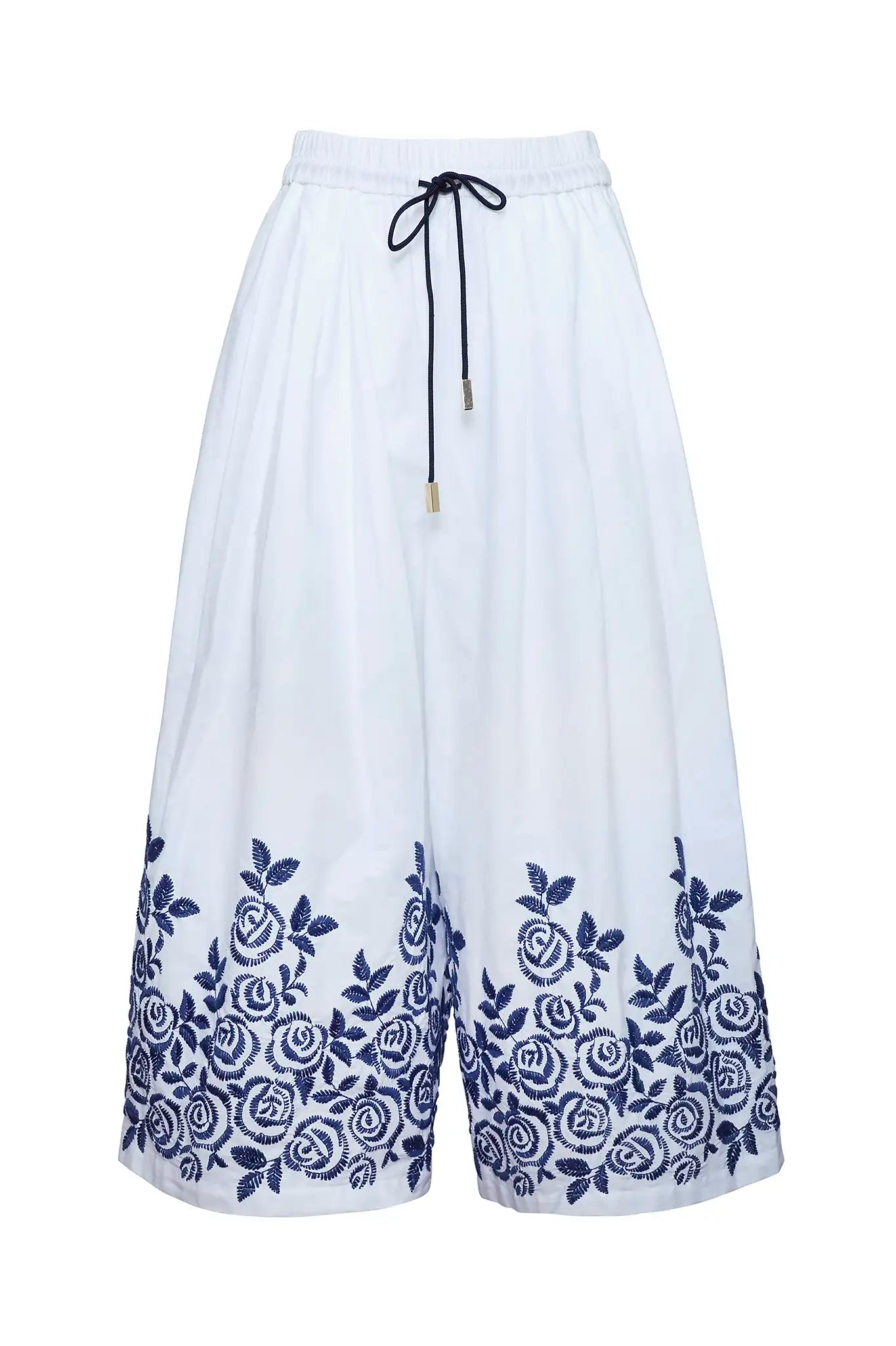 Whisper Pant in White Rose Fence Hunter bell