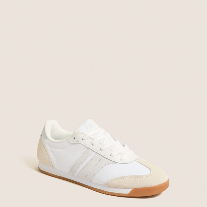 White and Grey Revival Sneakers Keds