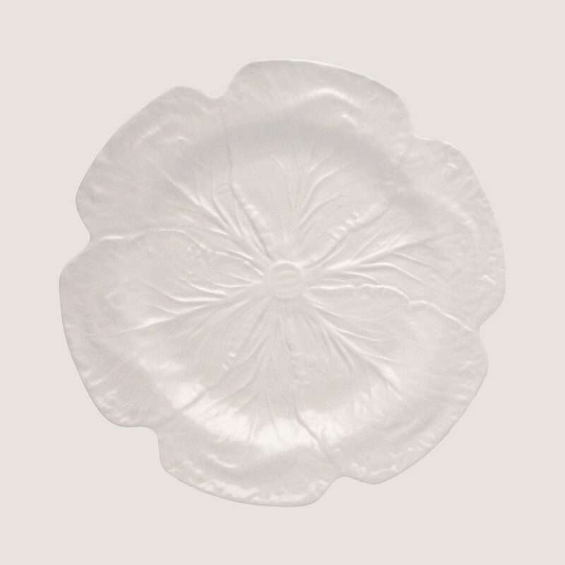 White Cabbage Charger Plate Bordallo Pinheiro