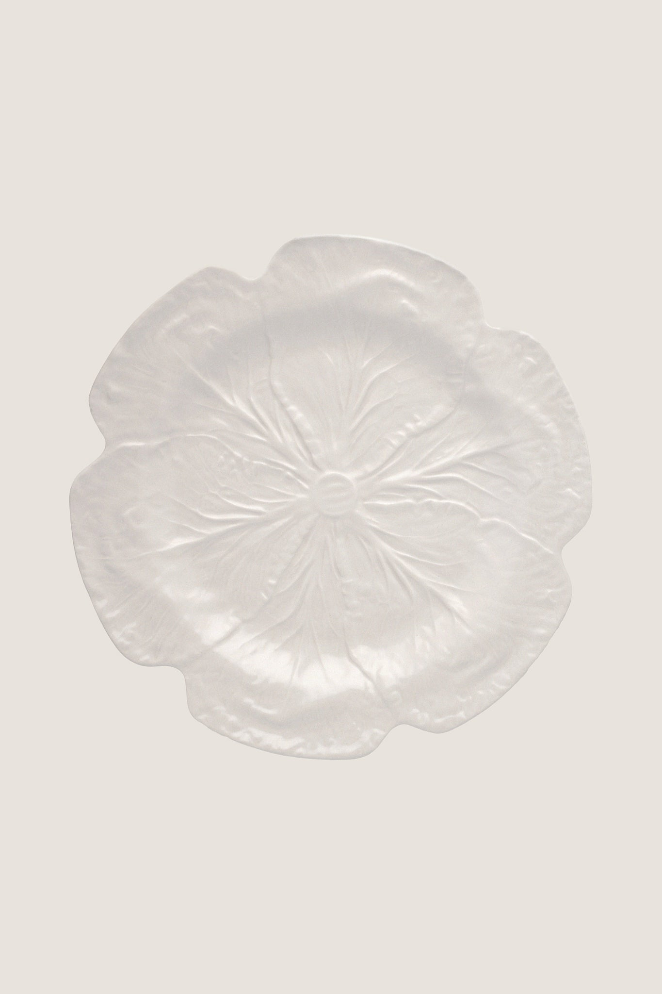 White Cabbage Charger Plate Bordallo Pinheiro