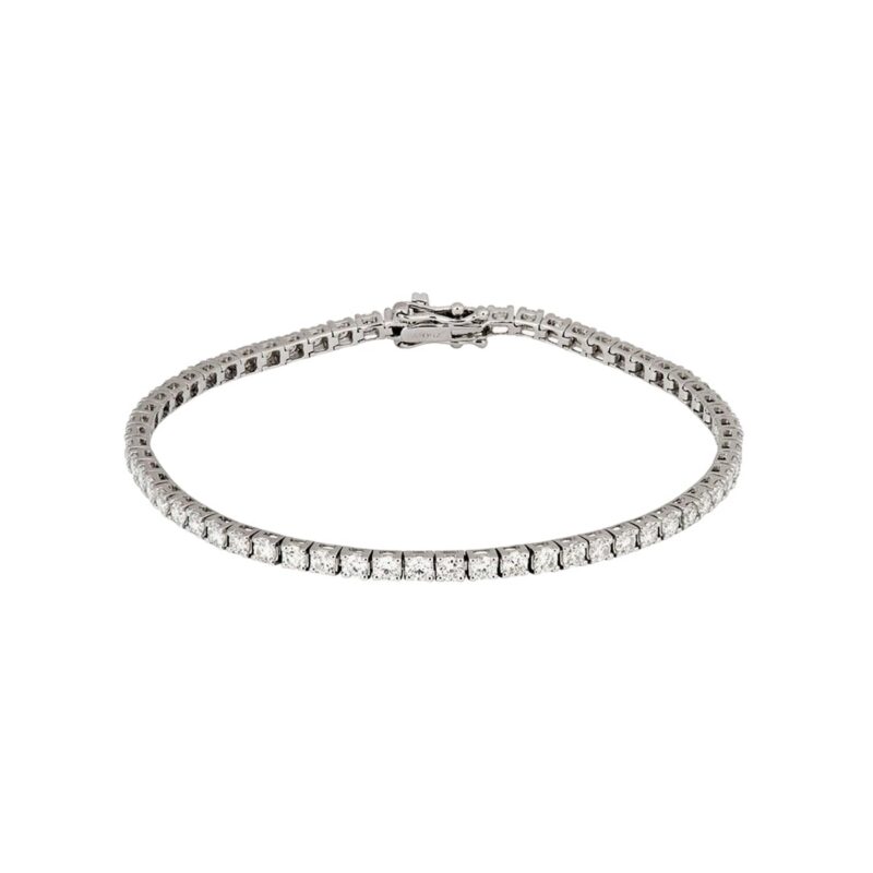 White Diamond Tennis Bracelet Roxanne First Over The Moon