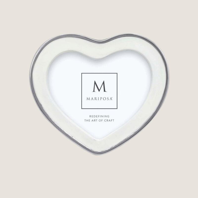 White Heart 4x6 Frame Mariposa
