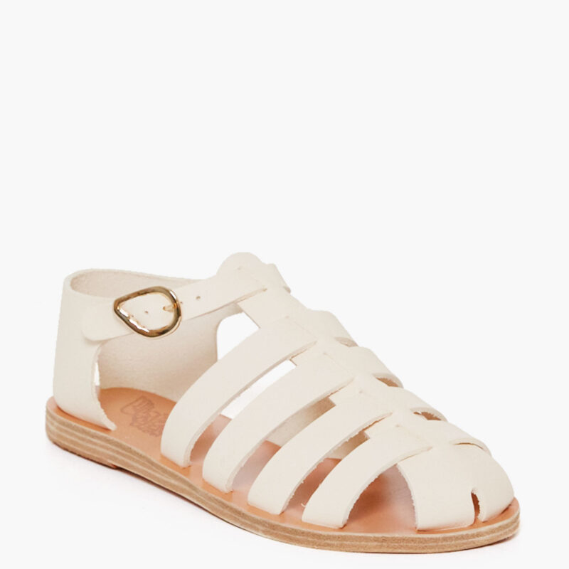 White Homeria Sandals Ancient Greek Sandals