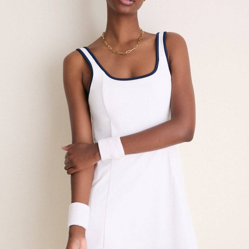 White Lightweight Compression Lucille Tennis Dress Tnuck Sport
